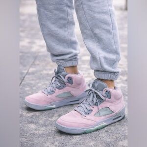 Air Jordan 5 Retro Regal Pink Easter Rare Sneakers Men’s 8 Streetwear Hype